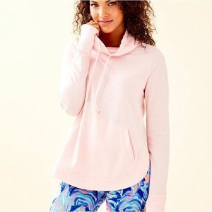 Lily Pulitzer French Terry Pink Paradise Fletcher Sweatshirt NWOT